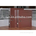 Embossed coated paper lever arch file